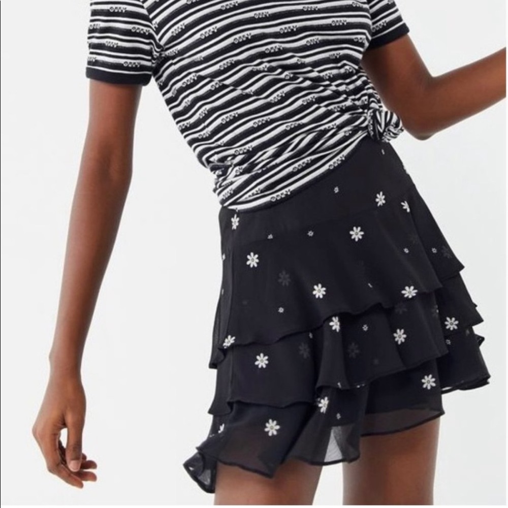 UO daisy tiered skirt